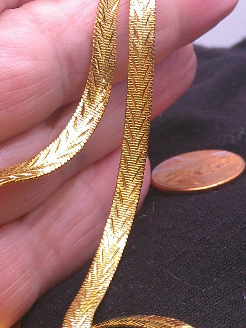 Vintage Avon Chevron Necklace